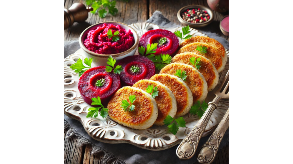 A beautifully plated gourmet fish dish garnished with fresh herbs, lemon slices, and a drizzle of sauce, showcasing an elegant and delicious fish recipe.