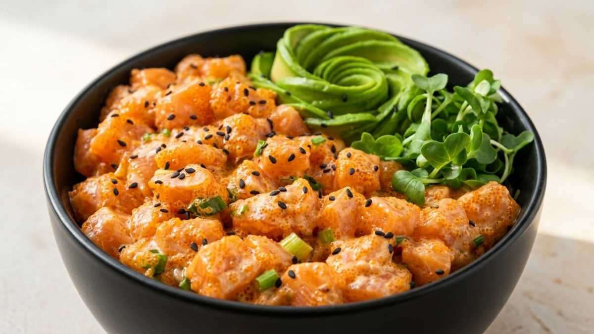 Spicy Salmon Poke Bowl