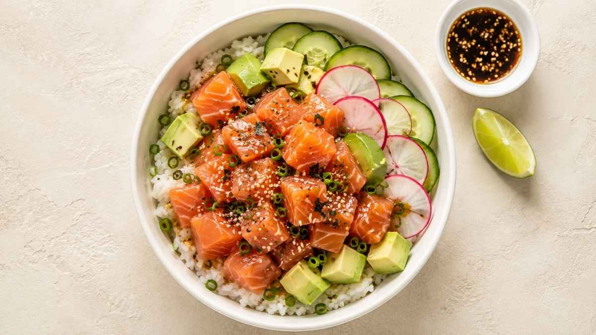 Salmon Avocado Poke Bowl
