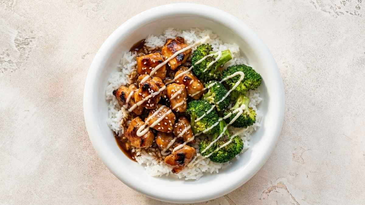 Sticky Chicken Rice Bowl