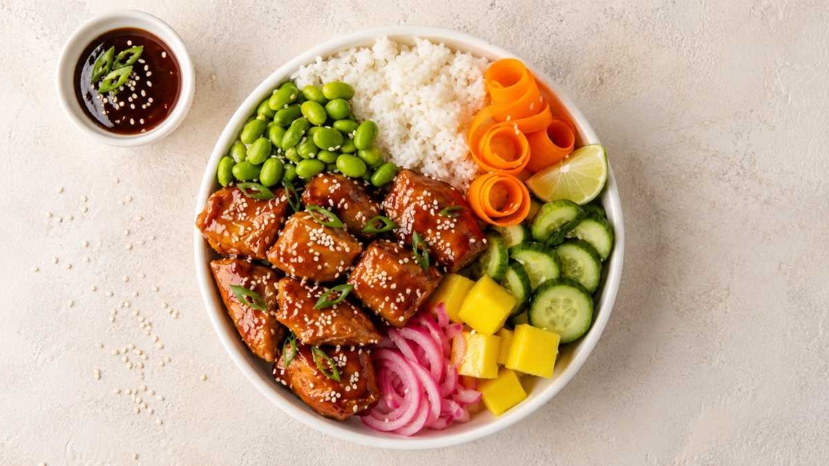 Teriyaki Chicken Poke Bowl