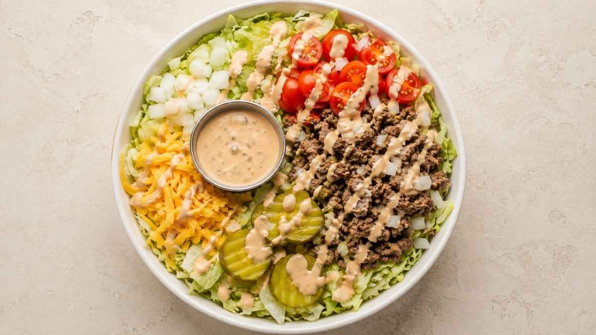 High Protein Big Mac Bowl