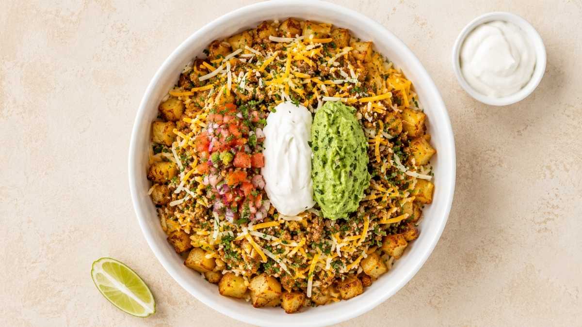 Loaded Potato Taco Bowl