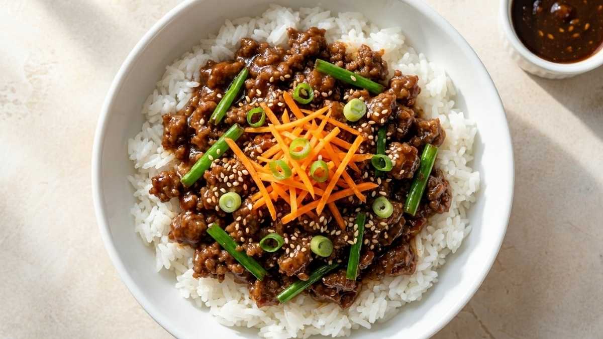 Mongolian Beef Rice Bowl