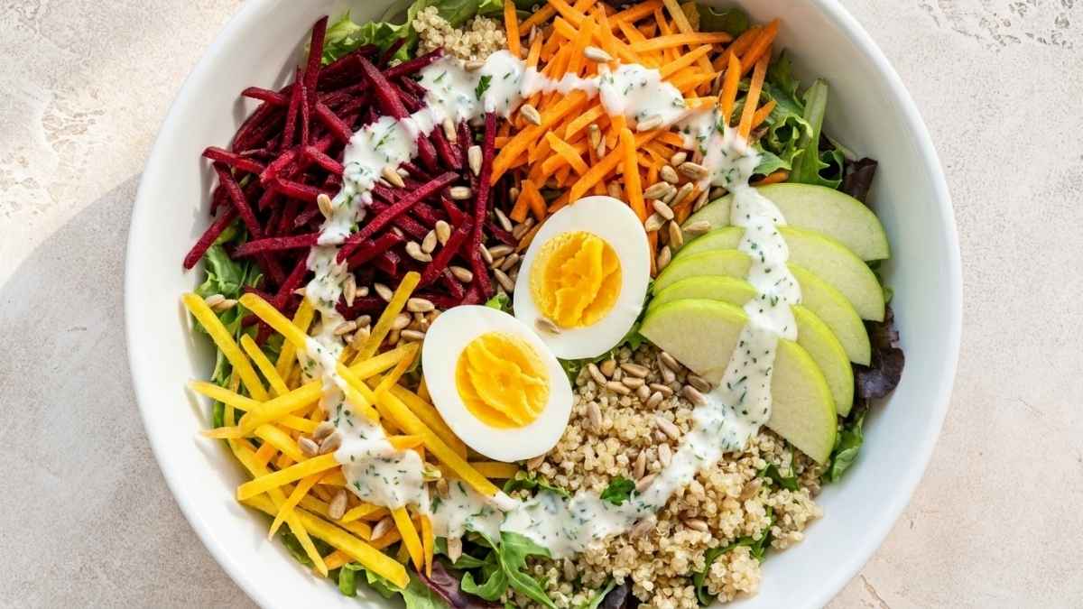 Rainbow Veggie Quinoa Bowl