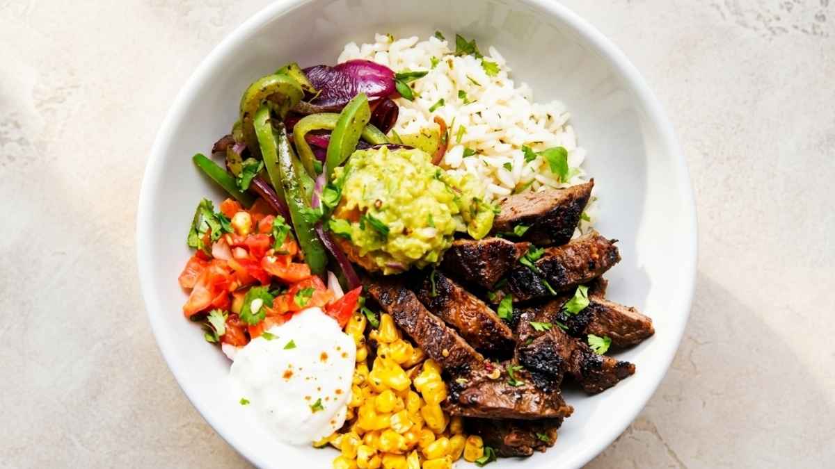 Steak Fajita Rice Bowl