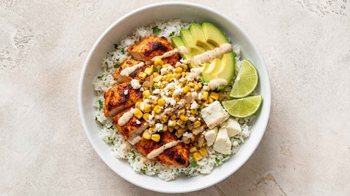 Street Corn Chicken Bowl