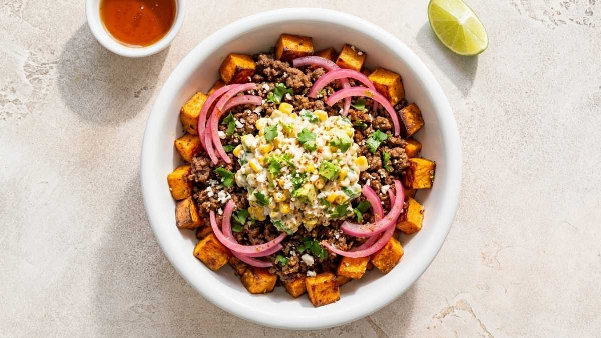 Street Corn Taco Beef Bowl