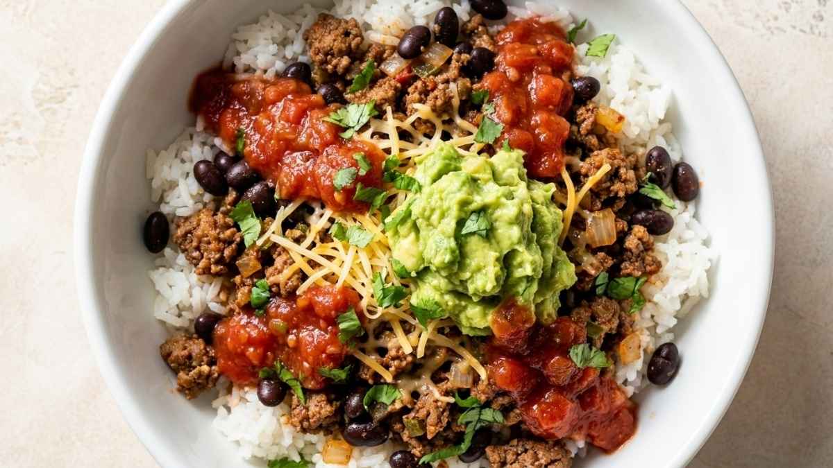 Taco Beef Rice Bowl